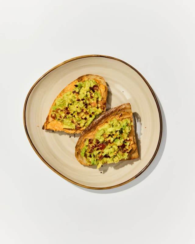 Garlic Bread Avocado Toast with Tomatoes